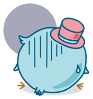 Funny Pi-chan sticker #8589661