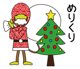 Monkey of "Hokkamuri".4 sticker #8589957