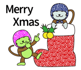 Monkey of "Hokkamuri".4 sticker #8589958