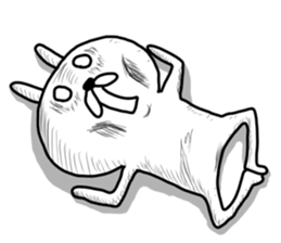 captain rabbit 5 sticker #8590025