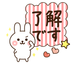 kind keigo rabbit sticker sticker #8590234