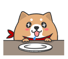 Circle Shiba dog sticker #8590315