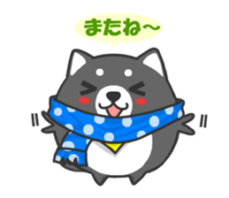 Circle Shiba dog sticker #8590318