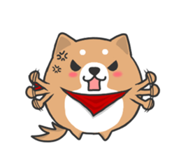 Circle Shiba dog sticker #8590321