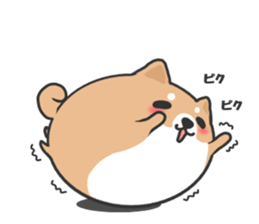 Circle Shiba dog sticker #8590332