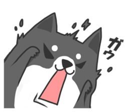 Circle Shiba dog sticker #8590339