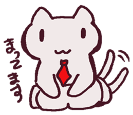 Cat Office worker daily conversation. sticker #8590521