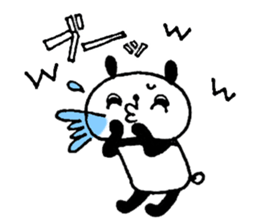 Playful Osaka panda sticker #8591259