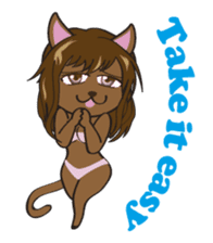 Sexy bikini cat part2e sticker #8591593