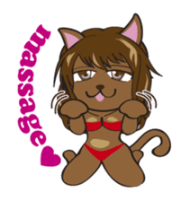 Sexy bikini cat part2e sticker #8591594