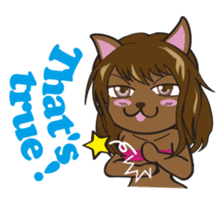 Sexy bikini cat part2e sticker #8591603