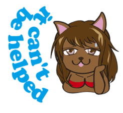Sexy bikini cat part2e sticker #8591604
