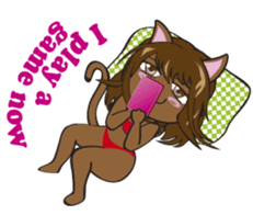 Sexy bikini cat part2e sticker #8591611