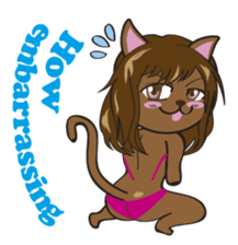 Sexy bikini cat part2e sticker #8591618