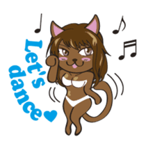 Sexy bikini cat part2e sticker #8591622