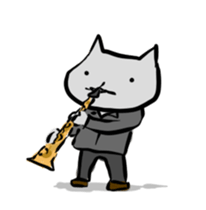 Inuchi-P Plays Saxophones. sticker #8591626