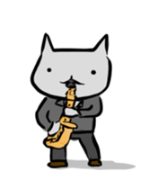 Inuchi-P Plays Saxophones. sticker #8591627