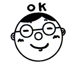 A Man Wearing Glasses 3. sticker #8592386