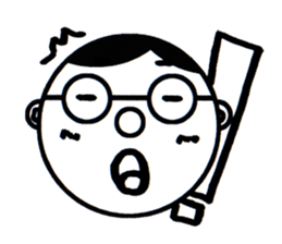 A Man Wearing Glasses 3. sticker #8592392
