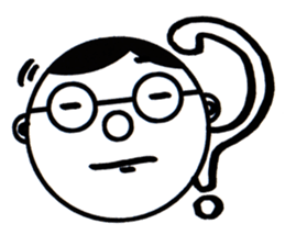 A Man Wearing Glasses 3. sticker #8592393