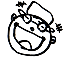 A Man Wearing Glasses 3. sticker #8592399