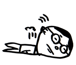 A Man Wearing Glasses 3. sticker #8592408