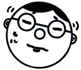 A Man Wearing Glasses 3. sticker #8592412