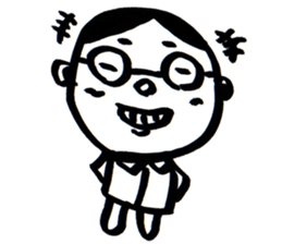 A Man Wearing Glasses 3. sticker #8592424