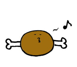 meat & meet sticker #8593859