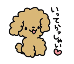 Toy poodle choa sticker #8594112