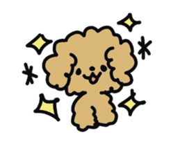 Toy poodle choa sticker #8594121