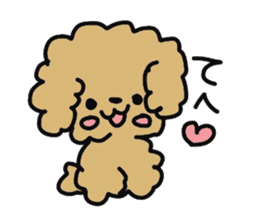 Toy poodle choa sticker #8594123