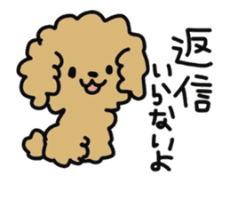 Toy poodle choa sticker #8594124