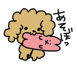 Toy poodle choa sticker #8594129