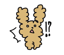 Toy poodle choa sticker #8594134