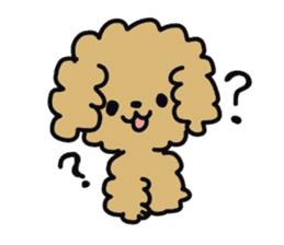Toy poodle choa sticker #8594140
