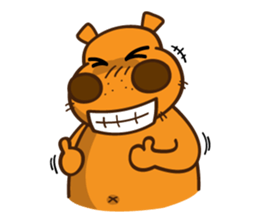 Crazy Hippo2 (Don't Worry Be Crazy) ENG sticker #8595107