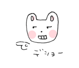 fancy rabbit sticker #8595961