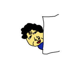 An old hag, a youngster and an old guy sticker #8596392