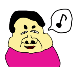 An old hag, a youngster and an old guy sticker #8596395