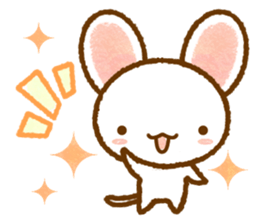 White rat that was leisurely sticker #8596706