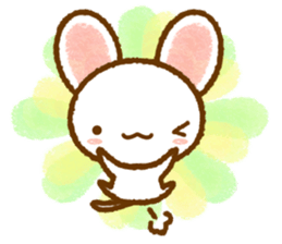 White rat that was leisurely sticker #8596707