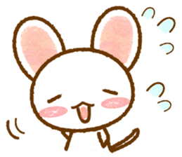 White rat that was leisurely sticker #8596711