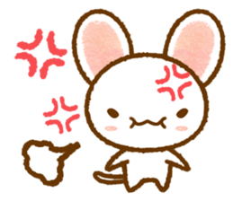 White rat that was leisurely sticker #8596721