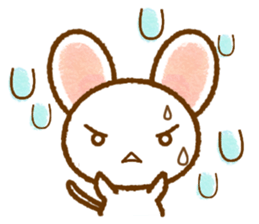 White rat that was leisurely sticker #8596724