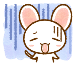 White rat that was leisurely sticker #8596725