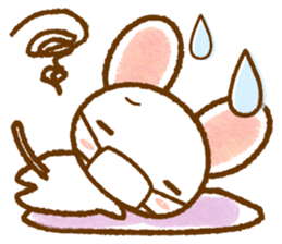 White rat that was leisurely sticker #8596726