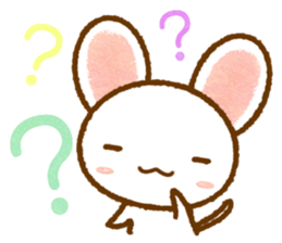 White rat that was leisurely sticker #8596727