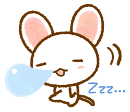 White rat that was leisurely sticker #8596734