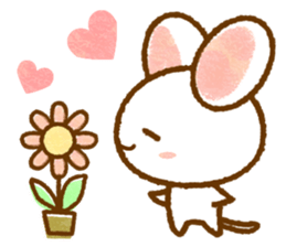 White rat that was leisurely sticker #8596737